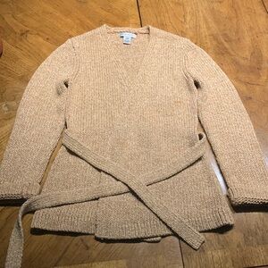 Nine West Tan Cardigan with Wrap Design